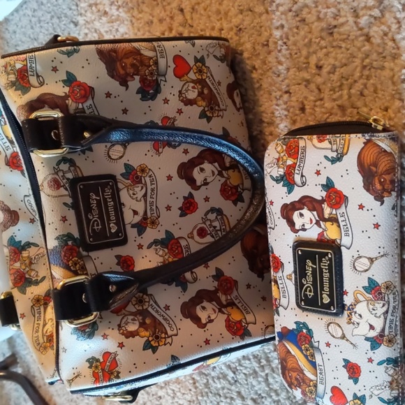 Disney Handbags - beauty and the beast purse and wallet